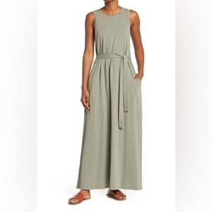NWT Caslon Sleeveless Organic cotton knit maxi dress